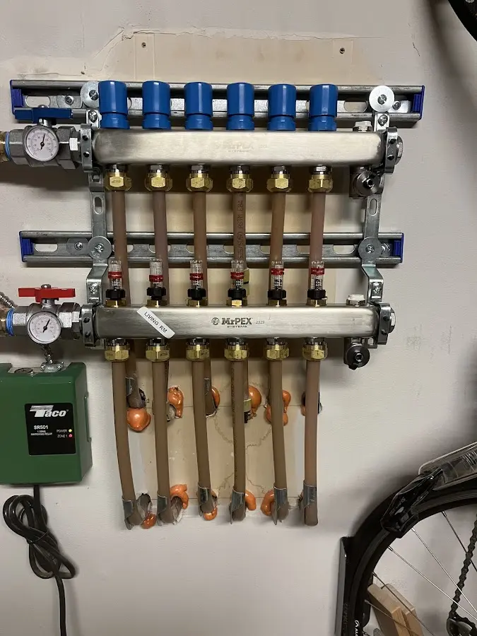 Plumber performing Gas Leak Detection at a residential property in North Wilkesboro